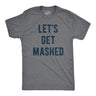 Mens Lets Get Mashed T Shirt Funny Thankgiving Dinner Mashed Potatoes Lovers Tee For Guys