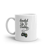 Leveled Up To Daddy Mug Funny Father's Day Video Game Controller Graphic Novelty Coffee Cup-11oz