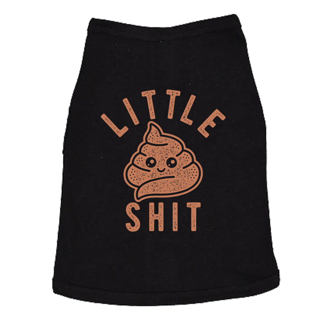 Dog Shirt Little Shit Tee Funny Puppy Poop Novelty Graphic Pet Shirt For Dogs