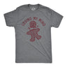 Mens Losing My Mind T Shirt Funny Headless Gingerbread Man Xmas Tee for Guys