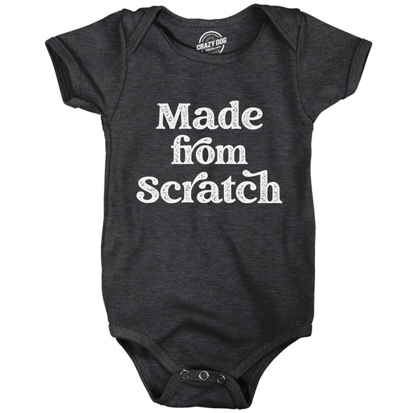 Baby Bodysuit Made From Scratch Funny Recipe Novelty Graphic Jumper For Infants