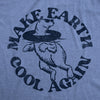 Mens Make Earth Cool Again Tshirt Funny Polar Bear Inner Tube Relaxing Graphic Novelty Tee For Guys