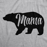 Womens Mama Bear V-Neck Cute Funny Best Mom of Boys Girls Cool Mother Novelty Shirt For Ladies