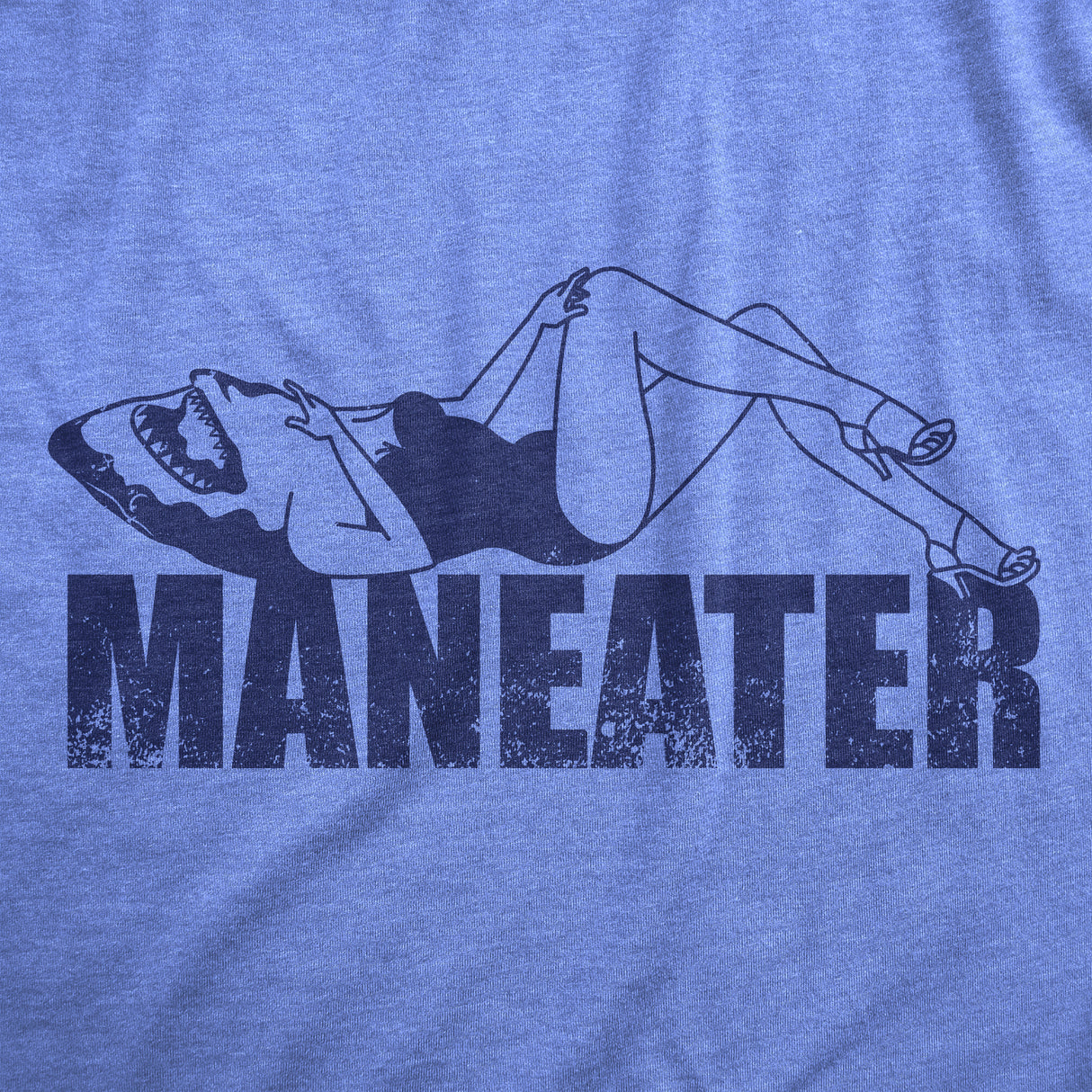 Womens Maneater T Shirt Funny Sexy Dangerous Shark Joke Tee For Ladies