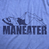 Womens Maneater T Shirt Funny Sexy Dangerous Shark Joke Tee For Ladies