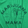 Womens Marijuana Mama T Shirt Funny Cute 420 Weed Smoking Joint Mom Tee For Ladies