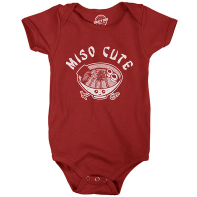 Miso Cute Baby Bodysuit Funny Hilarious Gift Shower Graphic Jumper For Infants