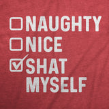 Naughty Nice Shat Myself Baby Bodysuit Funny Xmas Santas List Poop Shitty Diaper Jumper For Infants