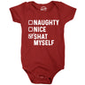 Naughty Nice Shat Myself Baby Bodysuit Funny Xmas Santas List Poop Shitty Diaper Jumper For Infants