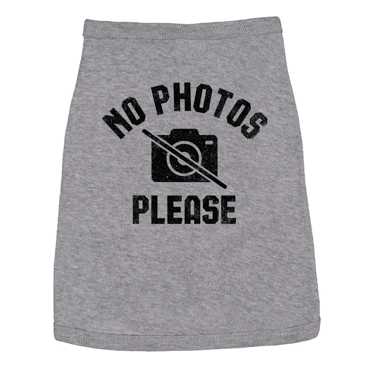 Dog Shirt No Photos Please Tshirt Funny Sarcastic Papparazzi Graphic Novelty Tee For Puppies