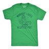 Mens Nobody Likes A Little Pot T Shirt Funny St Patricks Day Outfit Weed Tee