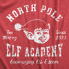 Womens North Pole Elf Academy T Shirt Funny Christmas Party Santas Helpers Tee For Ladies