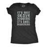 Womens Its Not Grave Digging Its Soul Searching T Shirt Funny Spooky Halloween Joke Tee for Ladies
