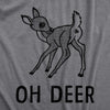 Mens Oh Deer T Shirt Funny White Tailed Doe Butt Joke Tee For Guys