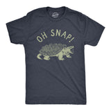 Mens Oh Snap T Shirt Funny Sarcastic Snapping Turtle Joke Tee for Guys