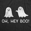 Mens Oh Hey Boo T Shirt Funny Halloween Party Ghost Relationship Tee For Guys
