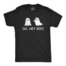 Mens Oh Hey Boo T Shirt Funny Halloween Party Ghost Relationship Tee For Guys