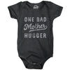 One Bad Mother Hugger Baby Bodysuit Funny Sarcastic Hug Joke Text Graphic Jumper For Inphants