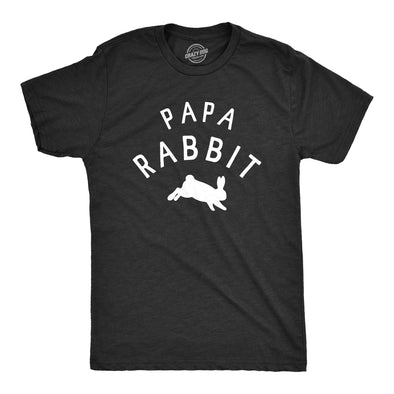 Mens Papa Rabbit T Shirt Funny Easter Sunday Bunny Tee For Guys