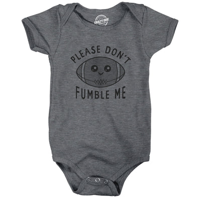 Please Dont Fumble Me Baby Bodysuit Funny Cute Football Joke Jumper For Infants