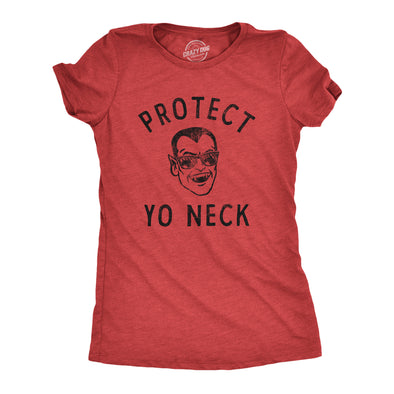 Womens Protect Yo Neck T Shirt Funny Sarcastic Cool Vampire Tee For Ladies