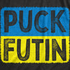 Mens Puck Futin T Shirt Cool Ukrainian Flag Support Anti-Putin Graphic Tee For Guys