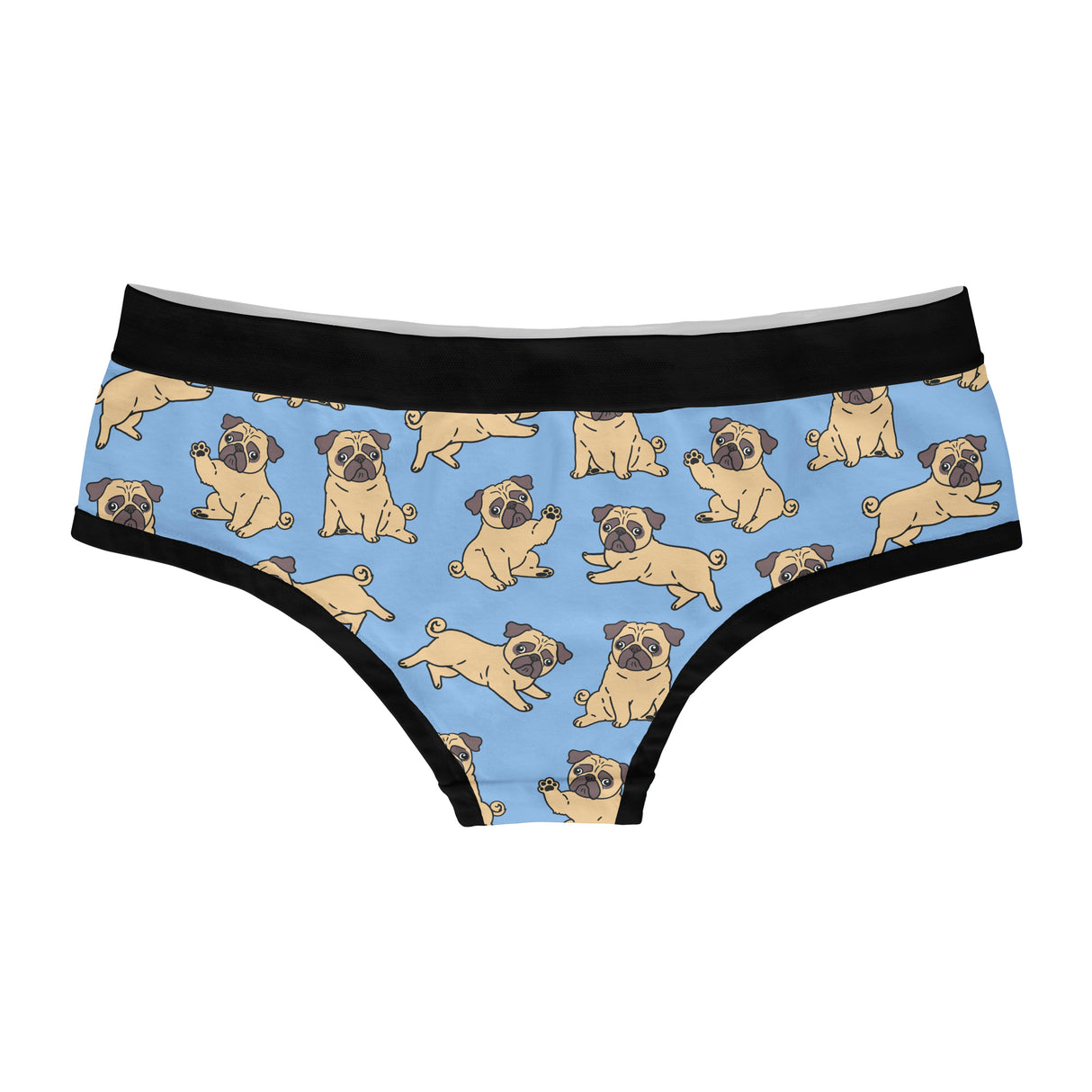 Pugs Womens Panties Cute Pug Puppy Graphic Pet Sexy Underwear For Ladies