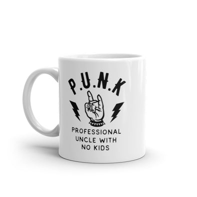 Punk Professional Uncle No Kids Mug Funny Sarcastic Acronym Graphic Novelty Coffee Cup-11oz