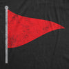 Mens Red Flag T Shirt Funny Sarcastic Warning Sign Tee For Guys