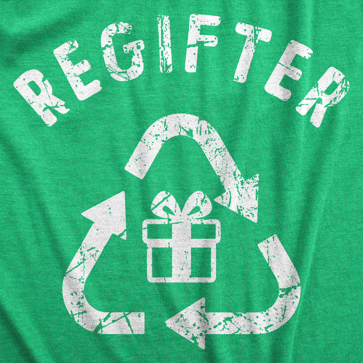 Mens Regifter T Shirt Funny Xmas Giving Recycled Presents Tee For Guys