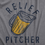 Mens Relief Pitcher T Shirt Funny Sarcastic Beer Lovers Drinking Joke Novelty Tee For Guys