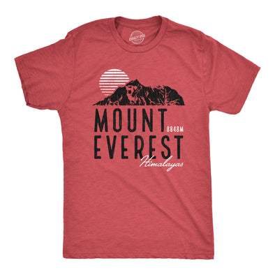Mens Retro Mount Everest T Shirt Funny Camping Saying Vintage Mountain Graphic Novelty Tee
