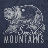 Womens Retro Smoky Mountains T Shirt Funny Camping Vintage Graphic Design Tee Guys