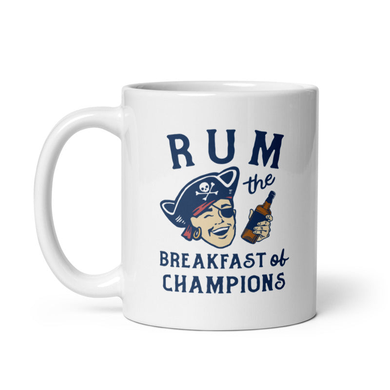 Rum Breakfast Of Champions Mug Funny Drunk Pirate Coffee Cup-11oz