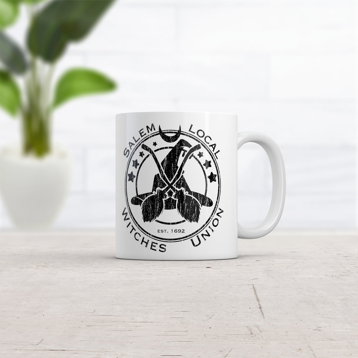 Salem Local Witches Union Coffee Mug Funny Halloween Ceramic Cup-11oz