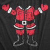 Mens Santa Body T Shirt Funny Christmas Party Saint Nicholas Suit Tee For Guys