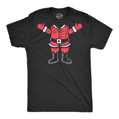 Mens Santa Body T Shirt Funny Christmas Party Saint Nicholas Suit Tee For Guys