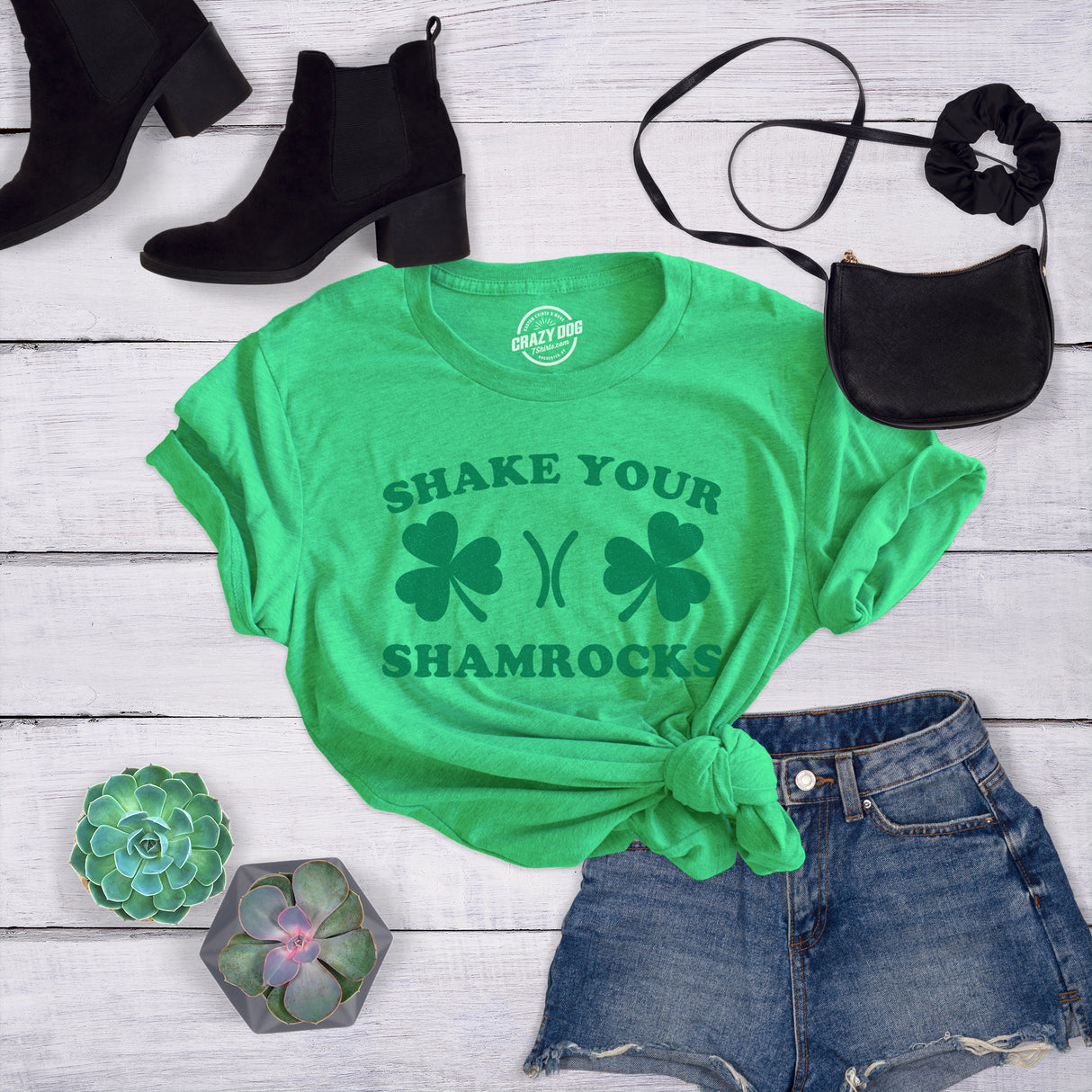 Shamrocks Boobs St. Patricks Day T-Shirt T-Shirt Shamrocks Boobs St. Patricks Day T-Shirt T-Shirt