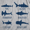 Womens Shark Nope Tshirt Funny Fear Of Sharks Breeds Graphic Novelty Tee For Ladies