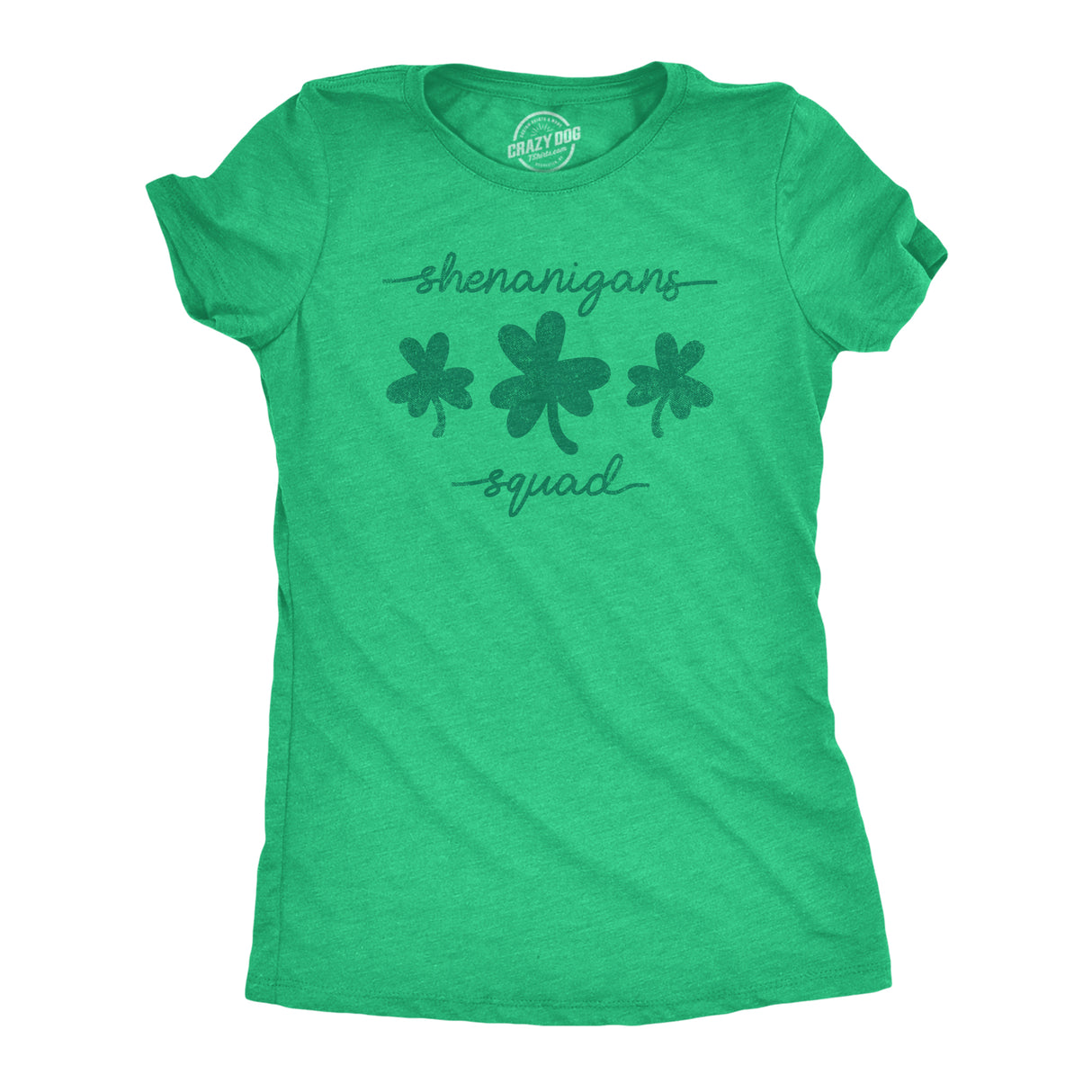 Womens Lit Shamrock T Shirt Funny Day Drinking Saint Patricks Day St Patty Tee