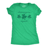 Womens Lit Shamrock T Shirt Funny Day Drinking Saint Patricks Day St Patty Tee