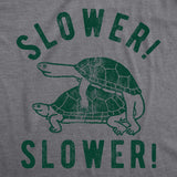 Mens Slower Slower T Shirt Funny Turtle Sex Joke Graphic Hilarious Tee For Guys