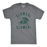 Mens Slower Slower T Shirt Funny Turtle Sex Joke Graphic Hilarious Tee For Guys