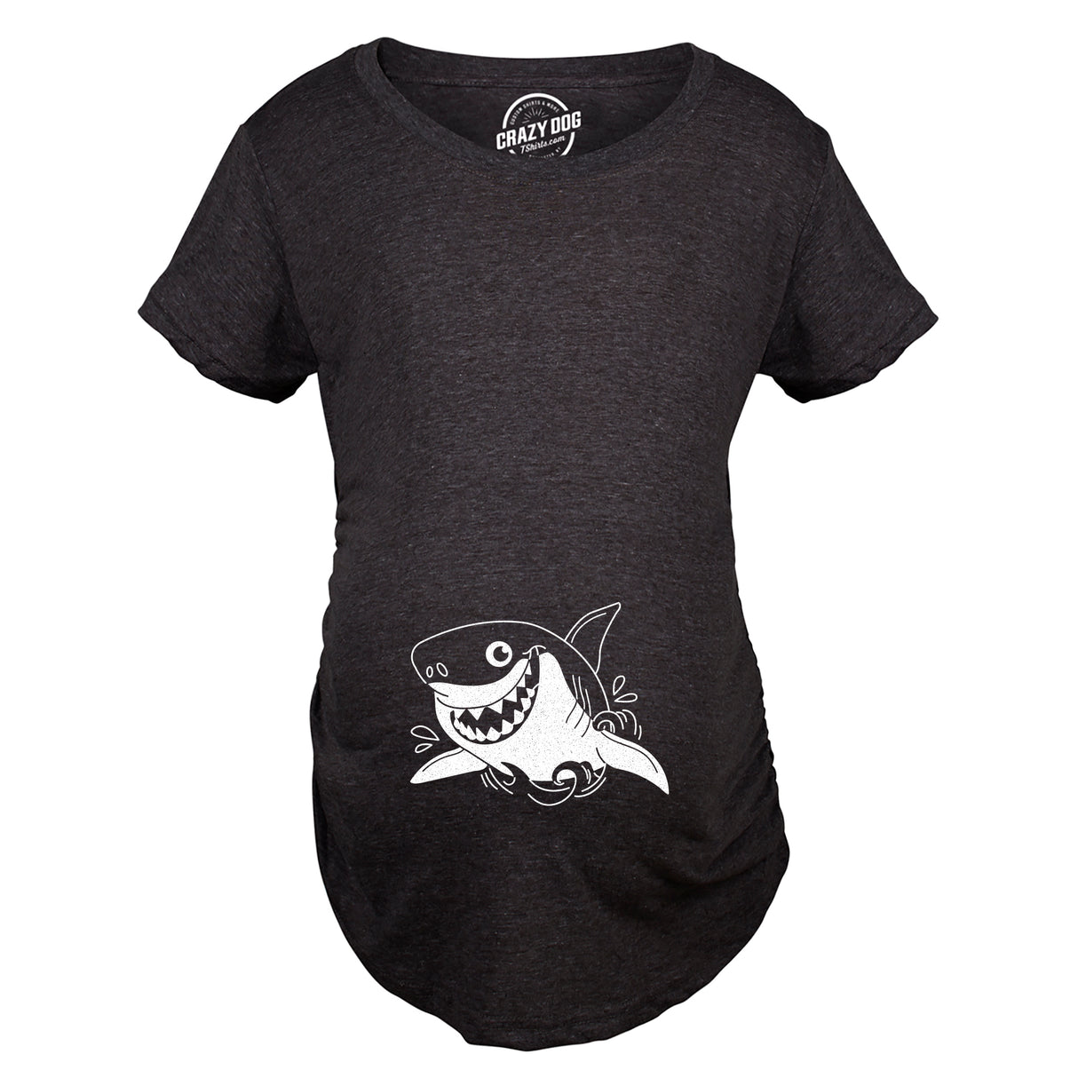 Maternity Smiling Shark Tshirt Funny Occean Fish Vacation Tee