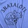 Mens Snaxalotl T Shirt Funny Cute Snacking Axolotl Tee For Guys