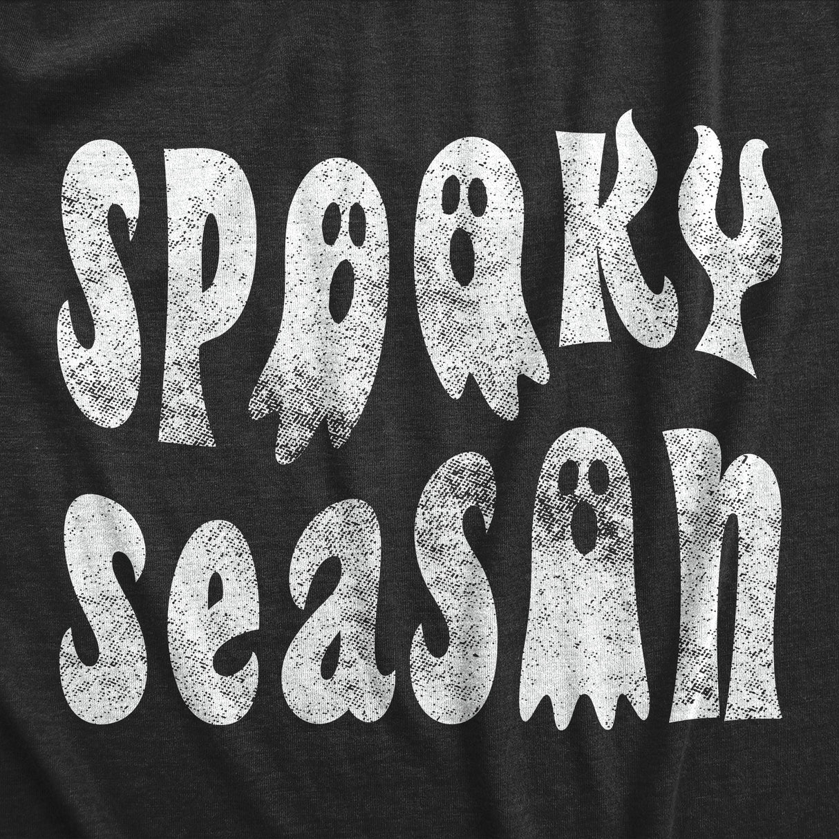 Mens Spooky Season T Shirt Funny Creepy Halloween Ghost Fall Lovers Tee For Guys