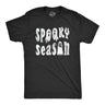 Mens Spooky Season T Shirt Funny Creepy Halloween Ghost Fall Lovers Tee For Guys