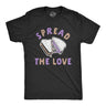 Mens Spread The Love T Shirt Funny Peanut Butter Jelly Sandwich Graphic Tee for Guys