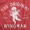 Mens The Original Wingman T Shirt Funny Valentines Day Cupid Tee For Guys