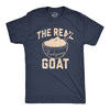 Mens The Real Thanksgiving GOAT T Shirt Funny Mashed Potatoes Dinner Tee For Guys